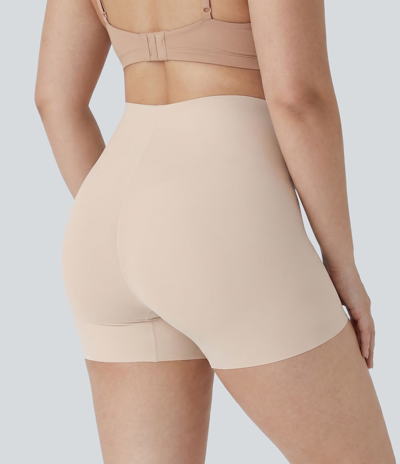 Plus Size High Stretch High Waisted Lounge Smooth Boy Shorts