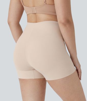 Plus Size High Stretch High Waisted Lounge Smooth Boy Shorts