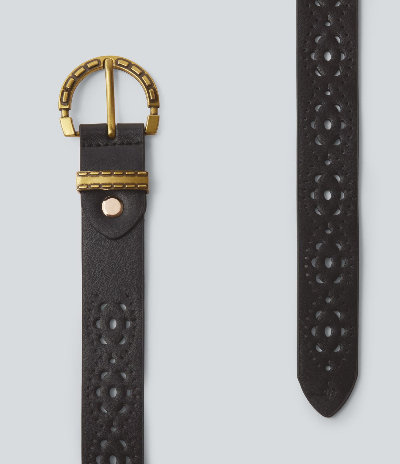 Metal Buckle Hollow Out Belt