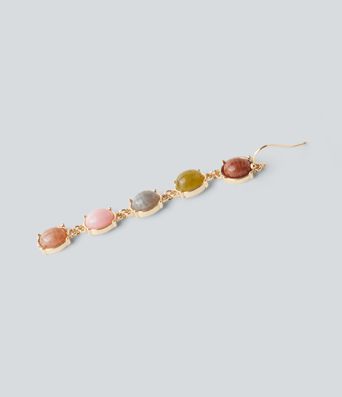Colorful Stone Drop Earrings