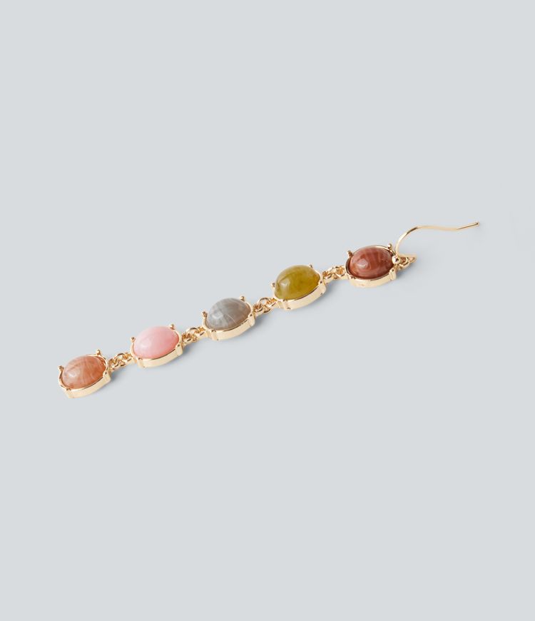 Colorful Stone Drop Earrings