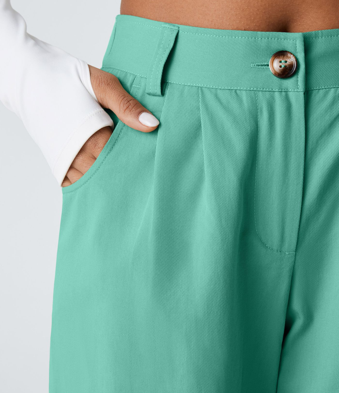 Mid Rise Casual Joggers with Pockets