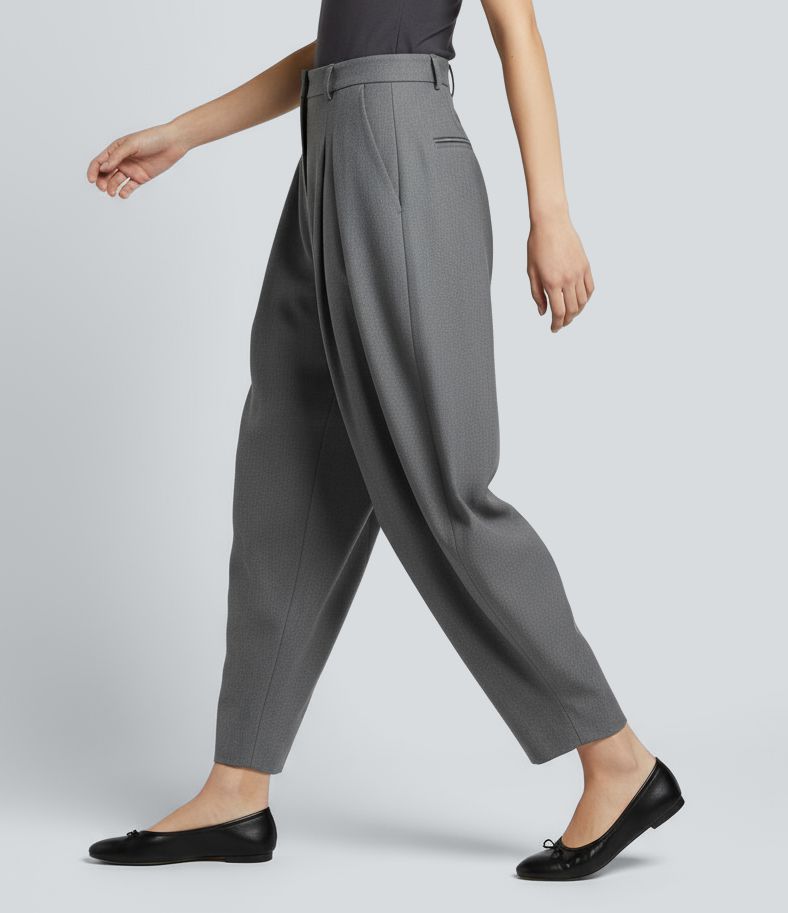 Mid Rise Work Balloon Pants