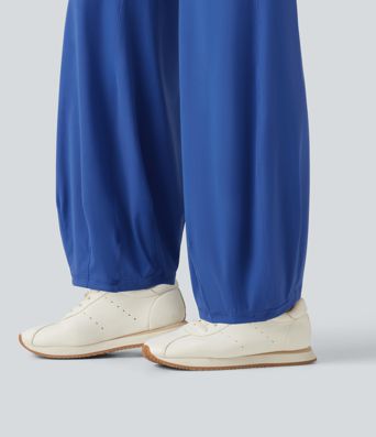 SoftlyZero™ High Waisted Tummy Control Dance Balloon Pants with Pockets-UPF50+