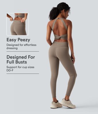 Halara UltraSculpt™ Tummy Control Training Jumpsuit with Pockets-Easy Peezy Edition DD-F Cups