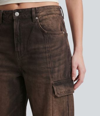 Halara Flex™ Mid Rise Casual Cargo Baggy Jeans with Pockets