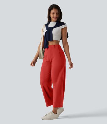 Pantalon barrel DayStretch taille haute avec poches