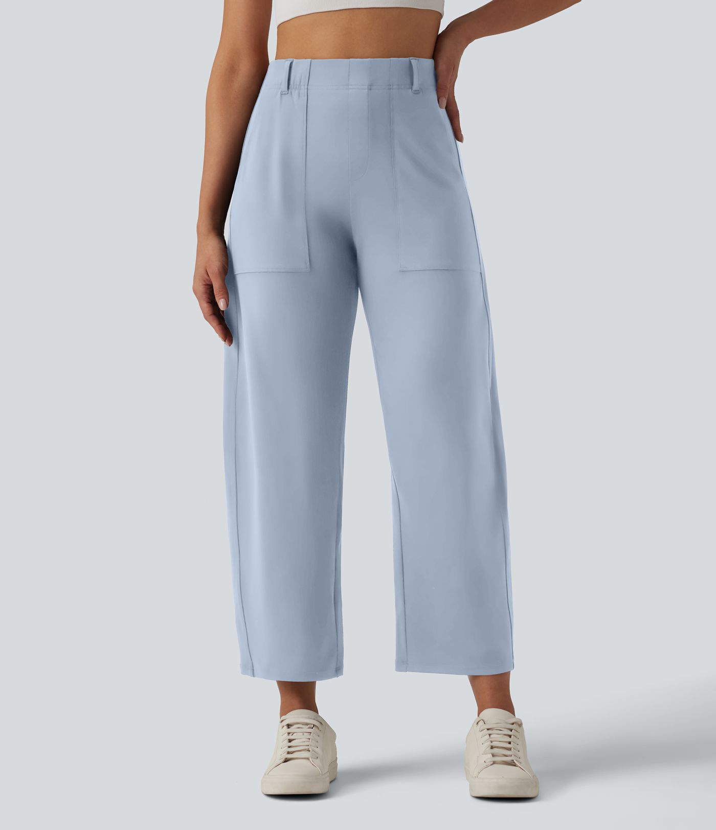 Pantalon barrel DayStretch taille haute avec poches
