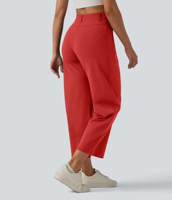 Pantalon barrel DayStretch taille haute avec poches