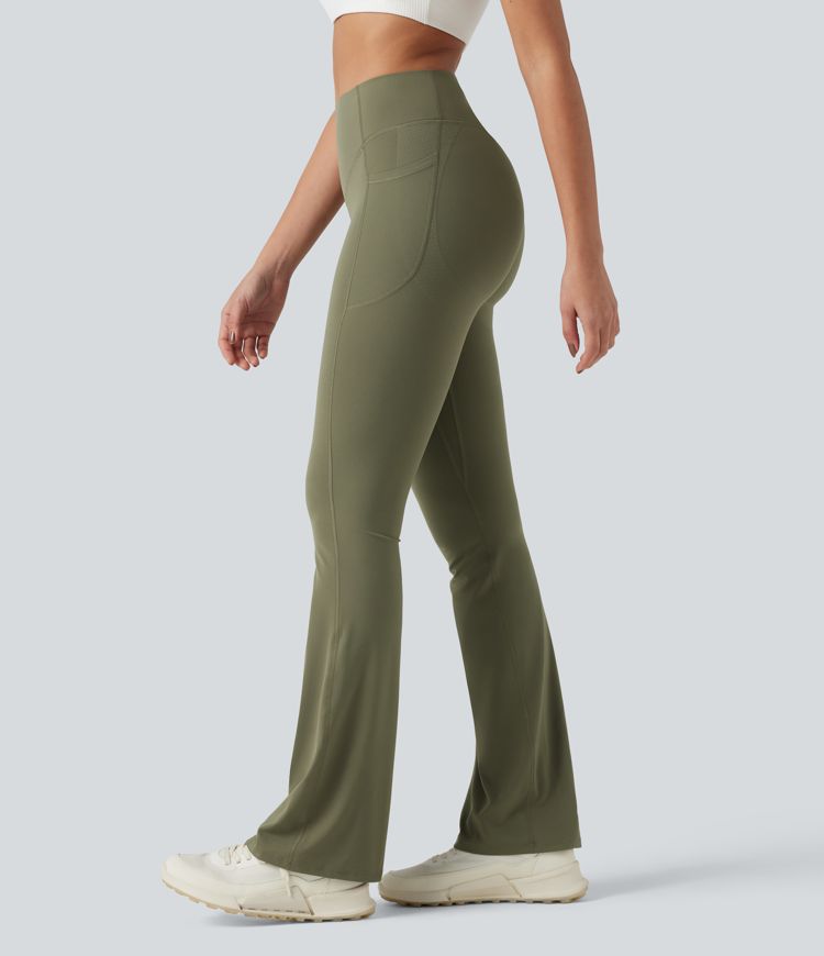 Halara UltraSculpt™ High Waisted Scrunch Butt Lifting Tummy Control Pocket Shaping Yoga Bootcut Leggings