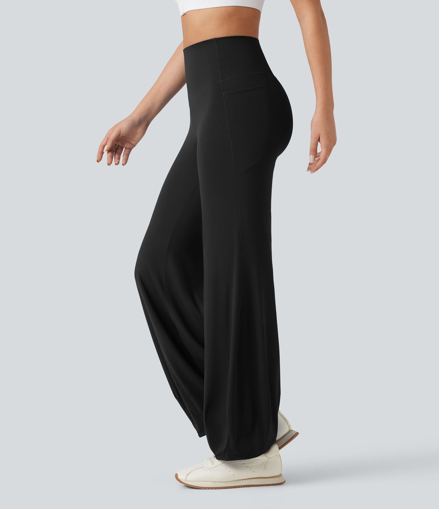 SoftlyZero™ High Waisted Tummy Control Dance Balloon Pants with Pockets-UPF50+ SoftlyZero™ High Waisted Tummy Control Dance Balloon Pants with Pockets-UPF50+