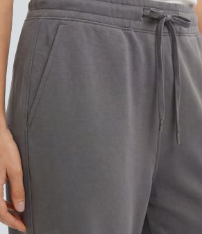 Mid Rise Drawstring Casual Wide-leg Pants with Pockets