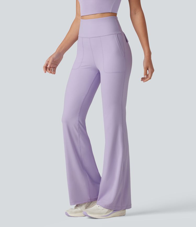Halara UltraSculpt™ High Waisted Tummy Control Casual Flare Leggings with Pockets