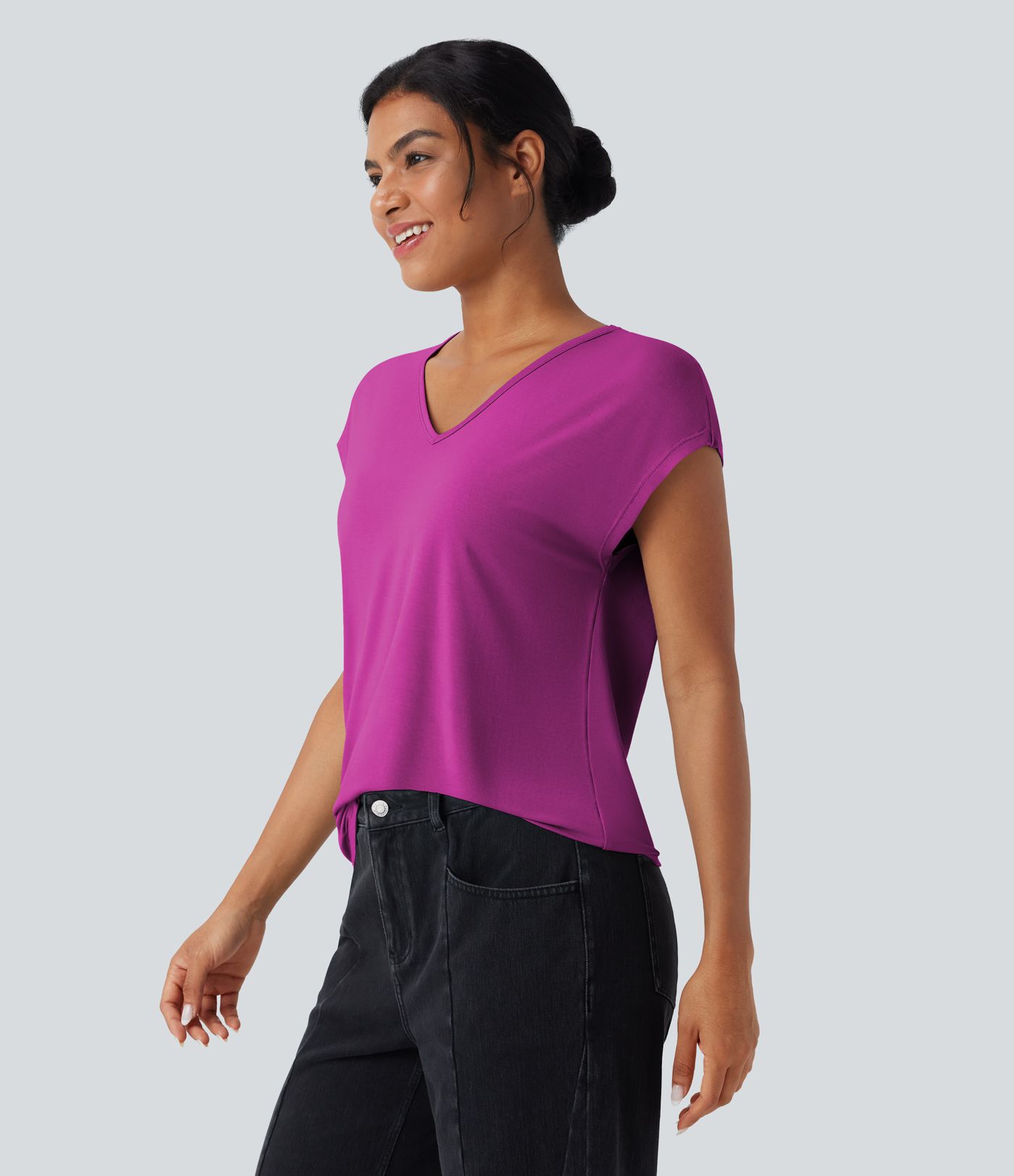 V Neck Short Sleeve Casual T-Shirt V Neck Short Sleeve Casual T-Shirt