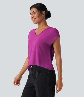 V Neck Short Sleeve Casual T-Shirt V Neck Short Sleeve Casual T-Shirt