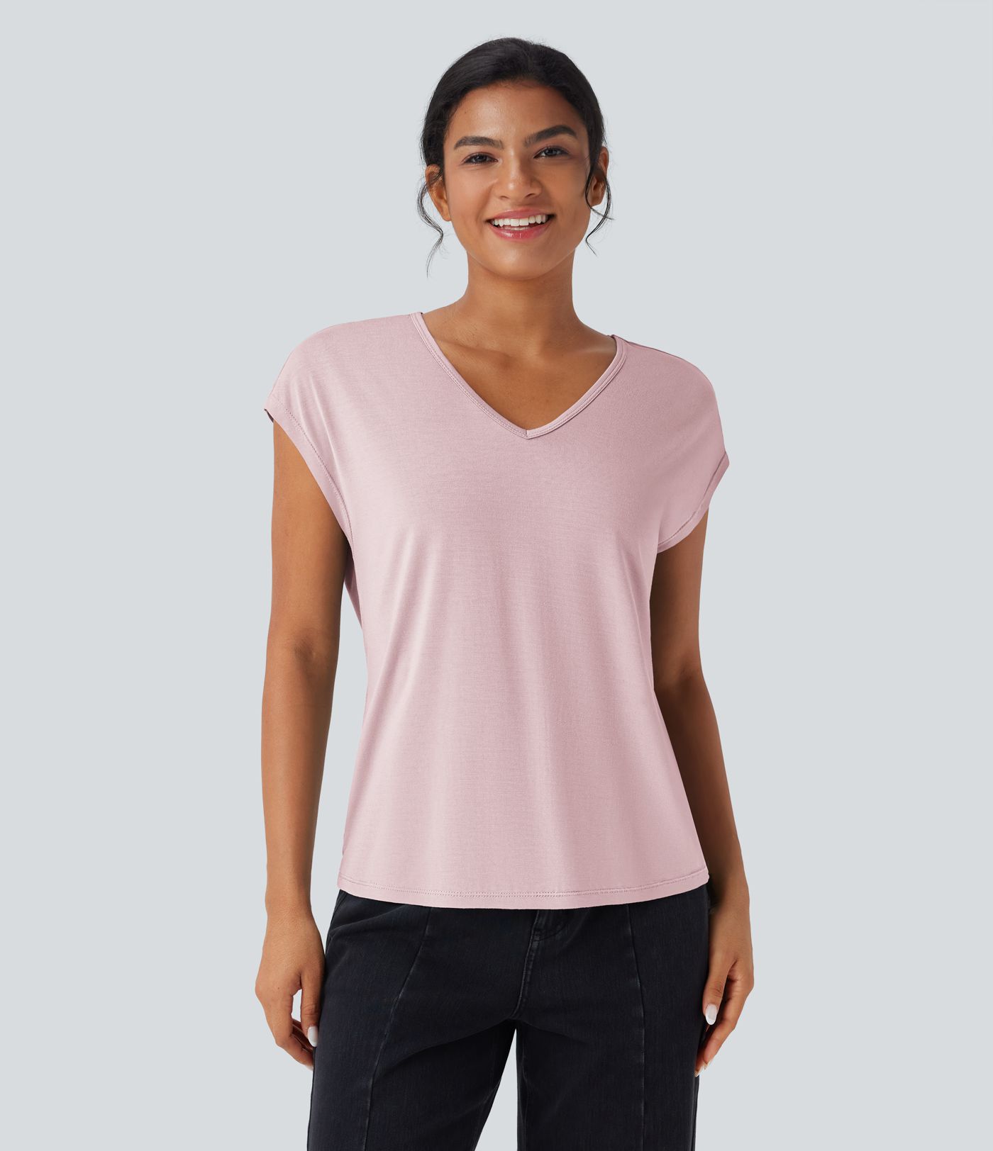 V Neck Short Sleeve Casual T-Shirt V Neck Short Sleeve Casual T-Shirt