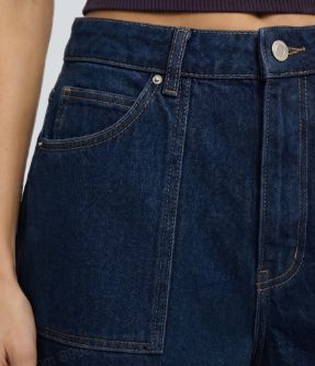 Halara Flex™ Denim Mid Rise Casual Baggy Shorts with Pockets
