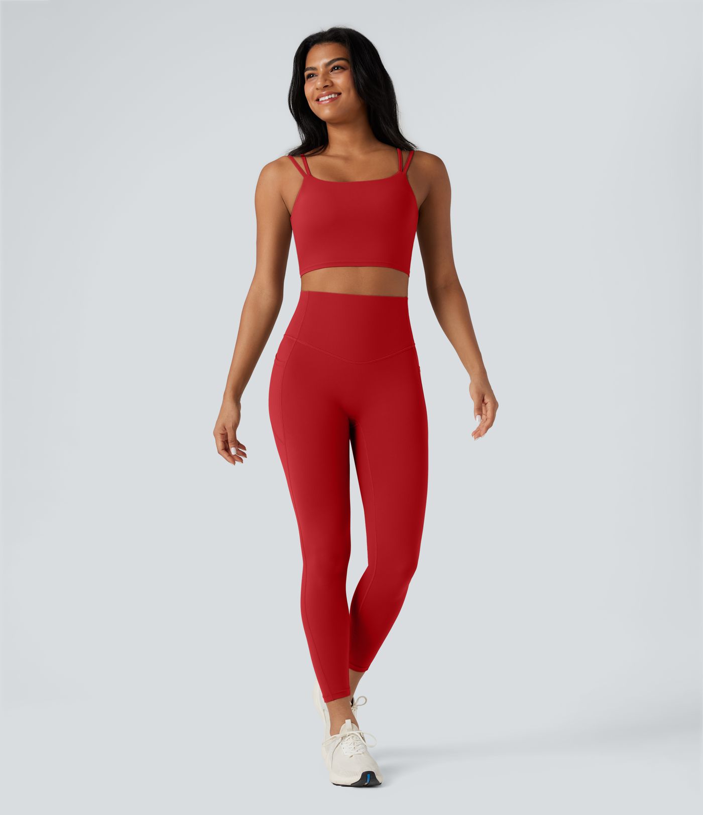 Halara UltraSculpt™ Double Straps Twisted Backless Cropped Yoga Tank Top Halara UltraSculpt™ Double Straps Twisted Backless Cropped Yoga Tank Top