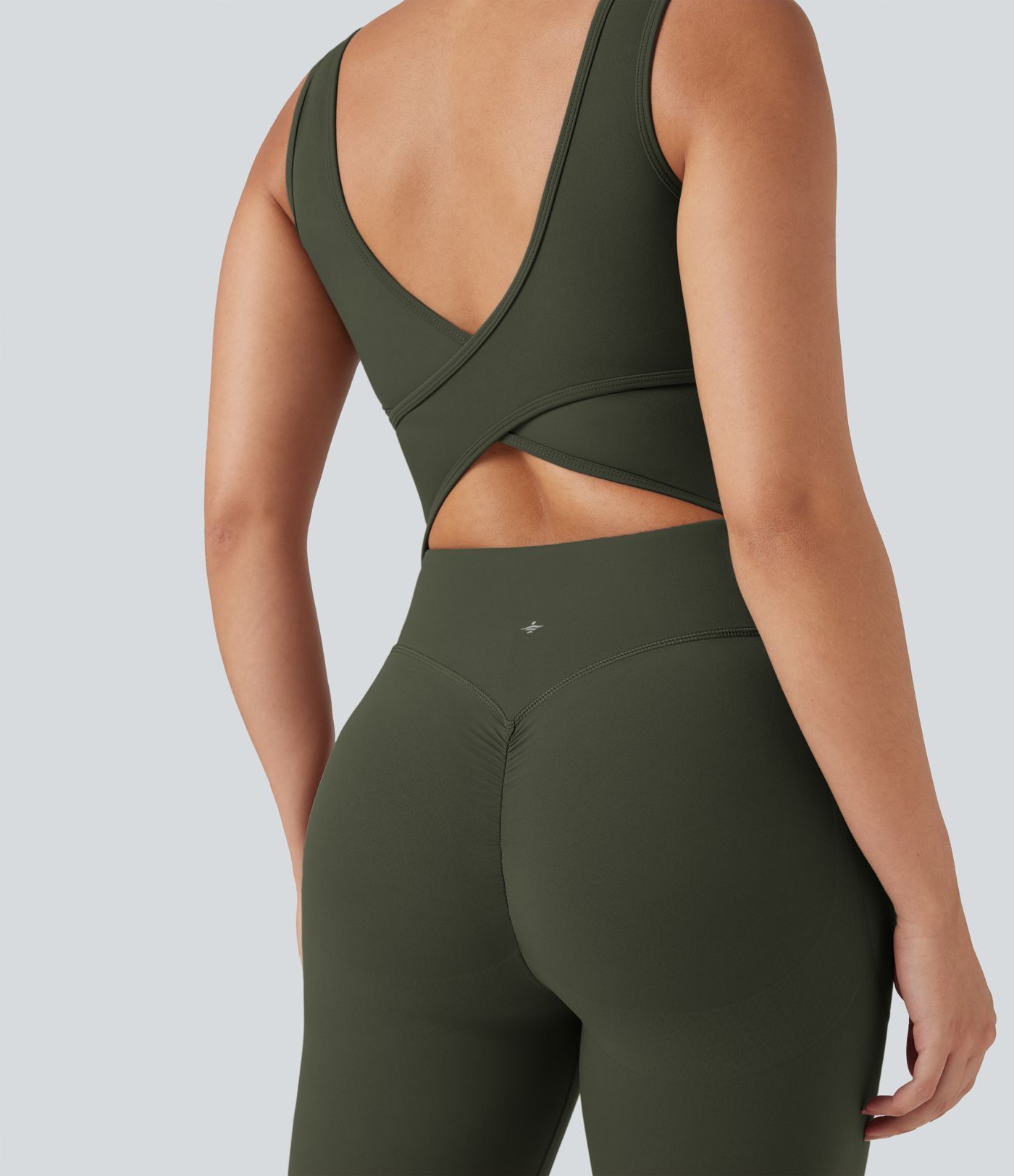 Halara UltraSculpt™ V Neck Tummy Control Butt Lifting Workout Jumpsuit with Pockets Halara UltraSculpt™ V Neck Tummy Control Butt Lifting Workout Jumpsuit with Pockets
