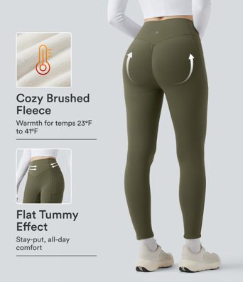 Halara UltraSculpt™ Extra Heat High Waisted Scrunch Butt Lifting Tummy Control Yoga Leggings with Pockets