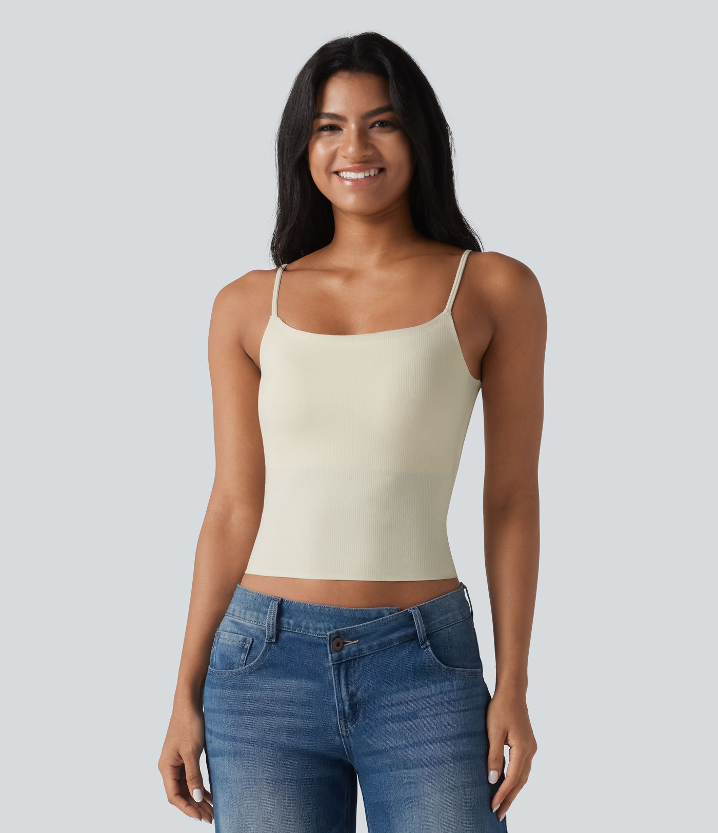 Non-Removable Pad Casual Tank Top