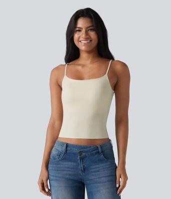 Non-Removable Pad Casual Tank Top