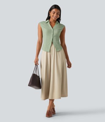 Sleeveless Casual Shirt