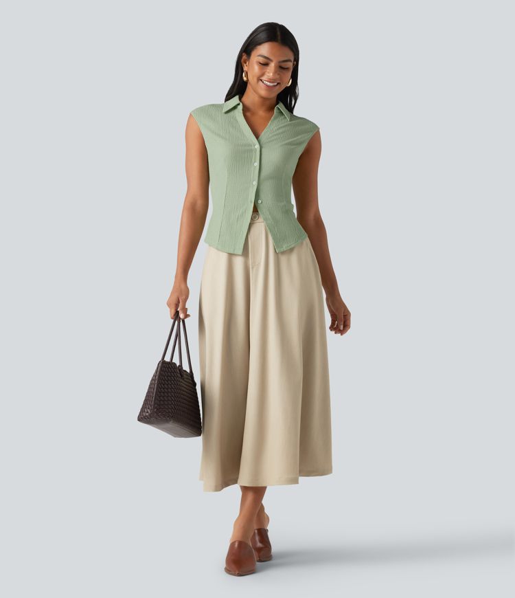 Sleeveless Casual Shirt
