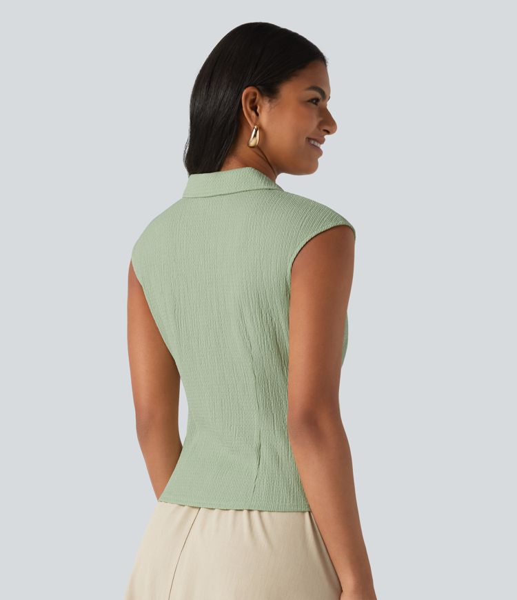 Sleeveless Casual Shirt