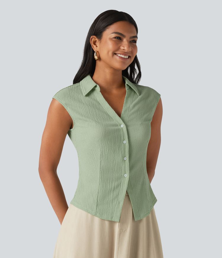 Sleeveless Casual Shirt