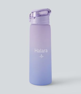 Lockable Pull Tab Transparent Gradient Water Bottle