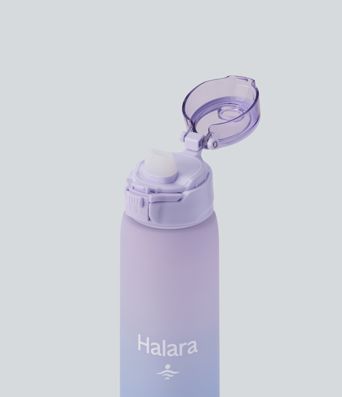 Lockable Pull Tab Transparent Gradient Water Bottle
