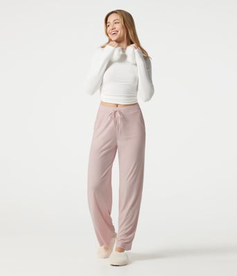 Mid Rise Drawstring Lounging Baggy Pants with Pockets
