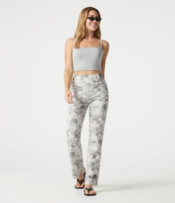 Halara Flex™ High Waisted Camo Bootcut Casual Jeans with Pockets