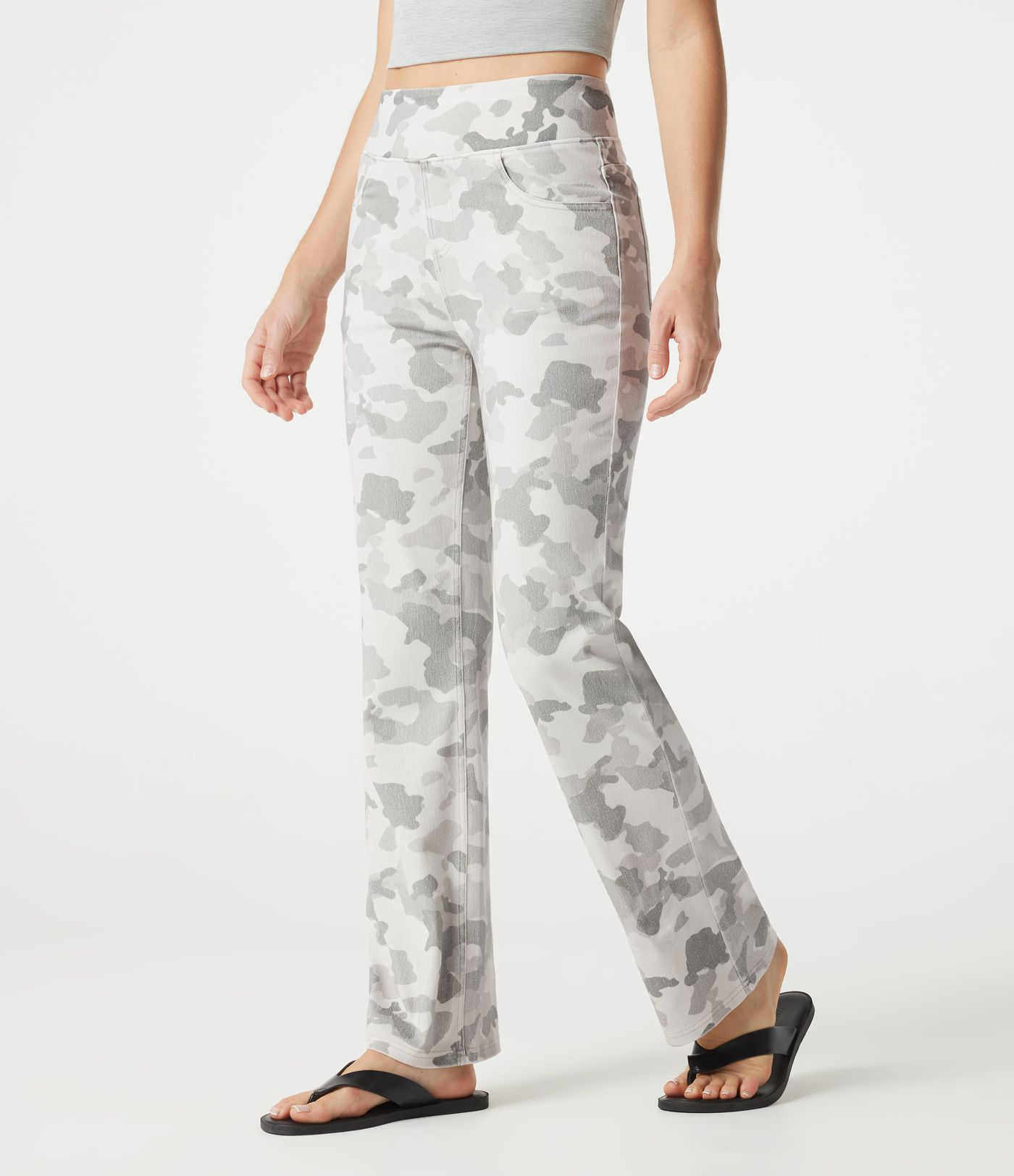 Halara Flex™ High Waisted Camo Bootcut Casual Jeans with Pockets