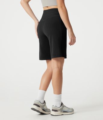 SoftlyZero™ Plush High Waisted Drawstring Workout Shorts with Pockets SoftlyZero™ Plush High Waisted Drawstring Workout Shorts with Pockets