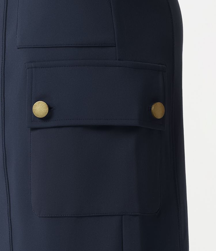 DayStretch High Waisted Work Bermuda Shorts with Pockets