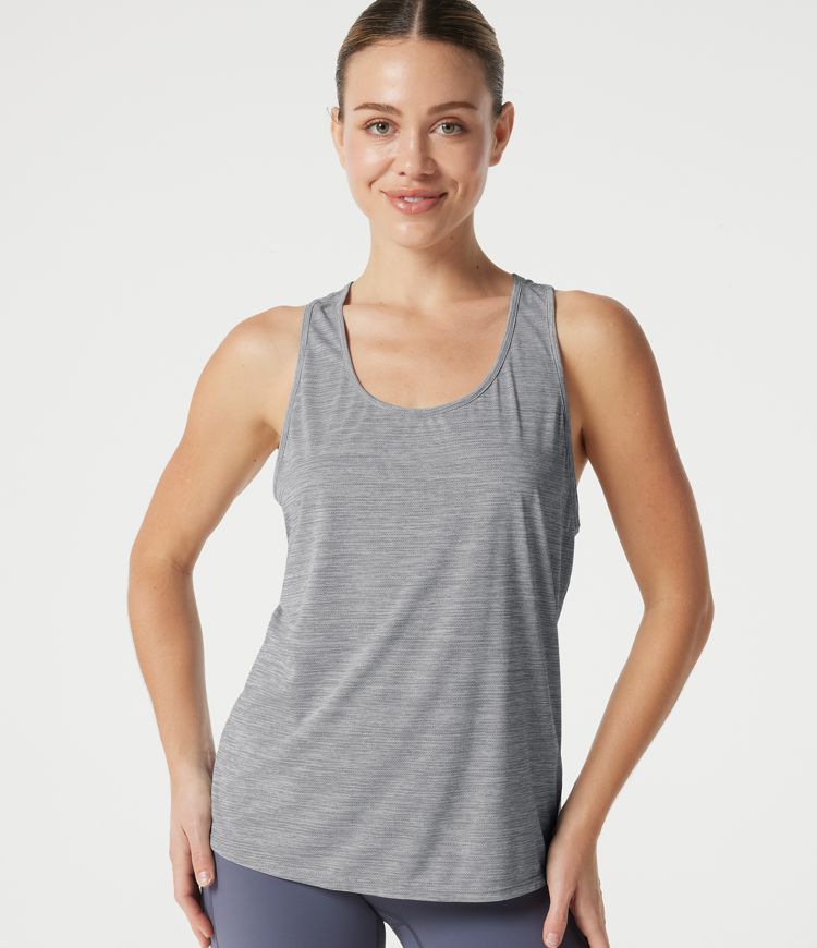 Yoga-Tanktop mit U-Ausschnitt