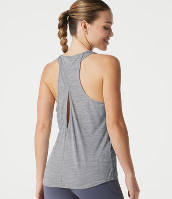 Yoga-Tanktop mit U-Ausschnitt