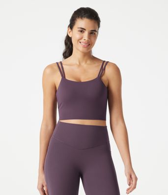 Halara UltraSculpt™ Yoga-Tanktop mit doppelten Trägern und gedrehtem Rücken
