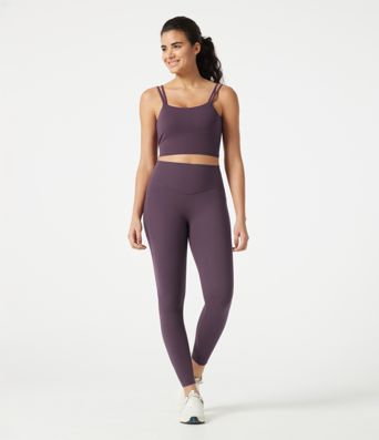 Débardeur yoga court Halara UltraSculpt™ double bretelles torsadé dos nu
