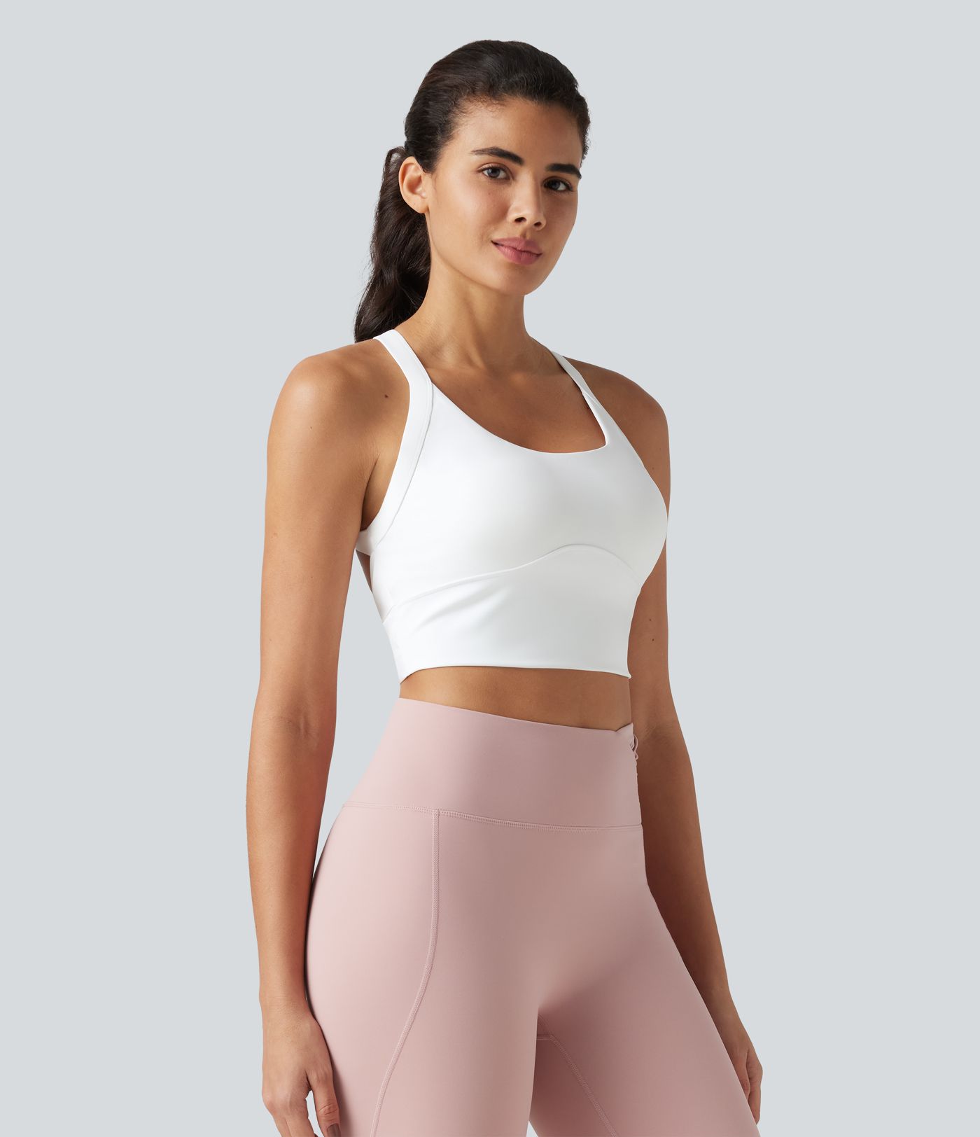 SoftlyZero™ Pehmeä Leikattu Cropped Joogapaita Matalalla Tuella A-C-Kuppikokoisille