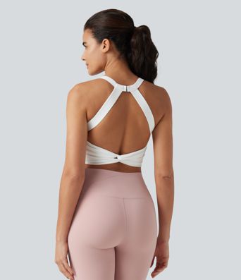 SoftlyZero™ Pehmeä Leikattu Cropped Joogapaita Matalalla Tuella A-C-Kuppikokoisille