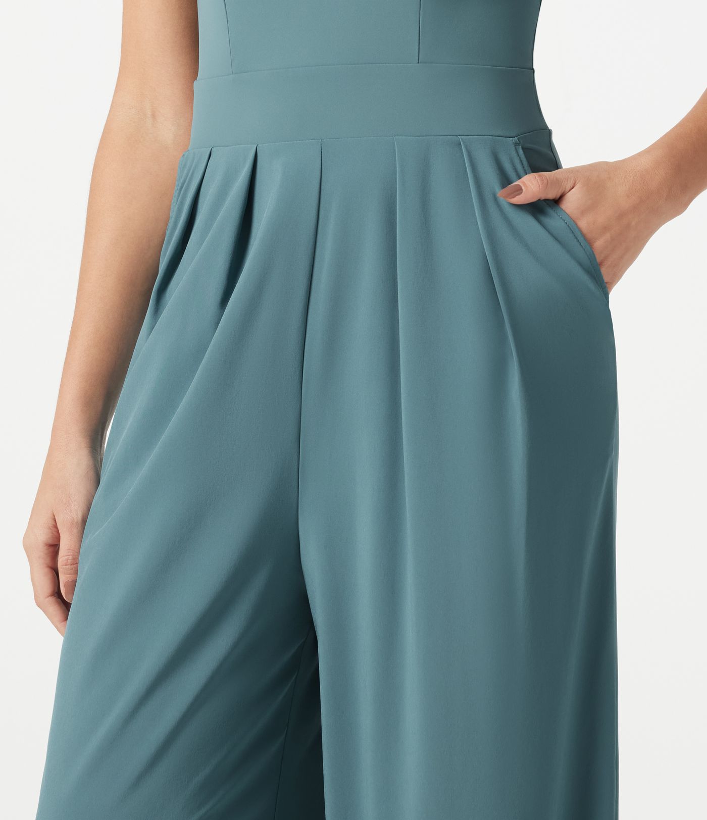 Breezeful™ Mono Holgado de Resort con Cremallera Lateral Invisible, Sin Espalda, Bolsillo, Secado Rápido Breezeful™ Mono Holgado de Resort con Cremallera Lateral Invisible, Sin Espalda, Bolsillo, Secado Rápido