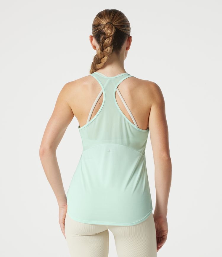 Racerback Breathable Mesh Curved Hem Quick Dry Yoga Tank Top Racerback Breathable Mesh Curved Hem Quick Dry Yoga Tank Top