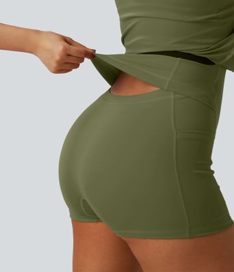 SoftlyZero™ Airy 2-in-1 Cool Touch Mini Tennis Active Dress with Pocket-Easy Peezy Edition-UPF50+
