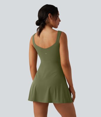 SoftlyZero™ Airy 2-in-1 Cool Touch Mini Tennis Active Dress with Pocket-Easy Peezy Edition-UPF50+