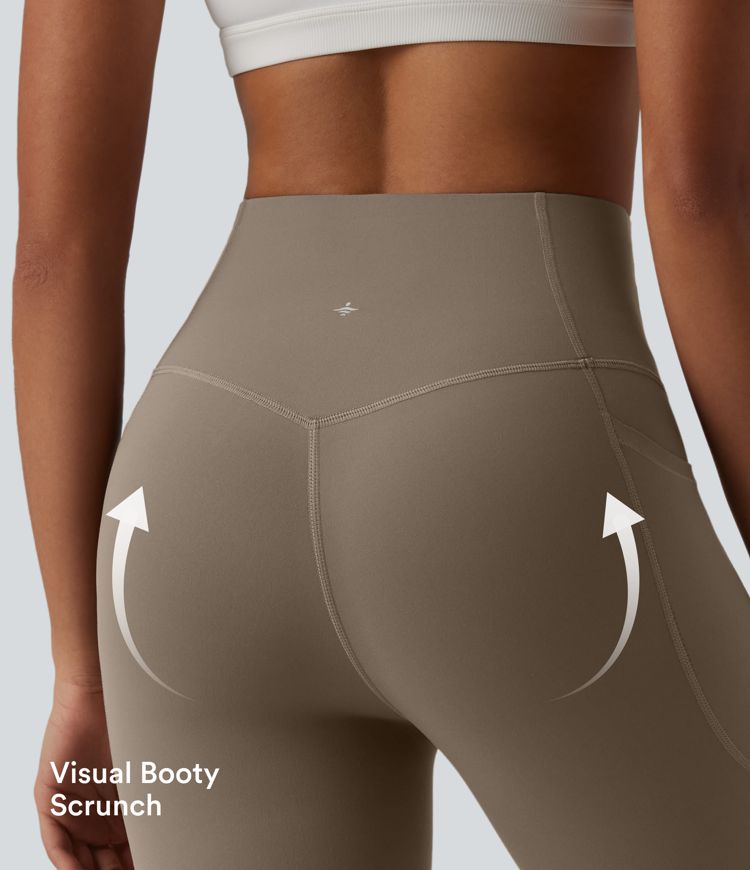 Halara UltraSculpt™ High Waisted Tummy Control Flare Yoga Leggings with Pockets