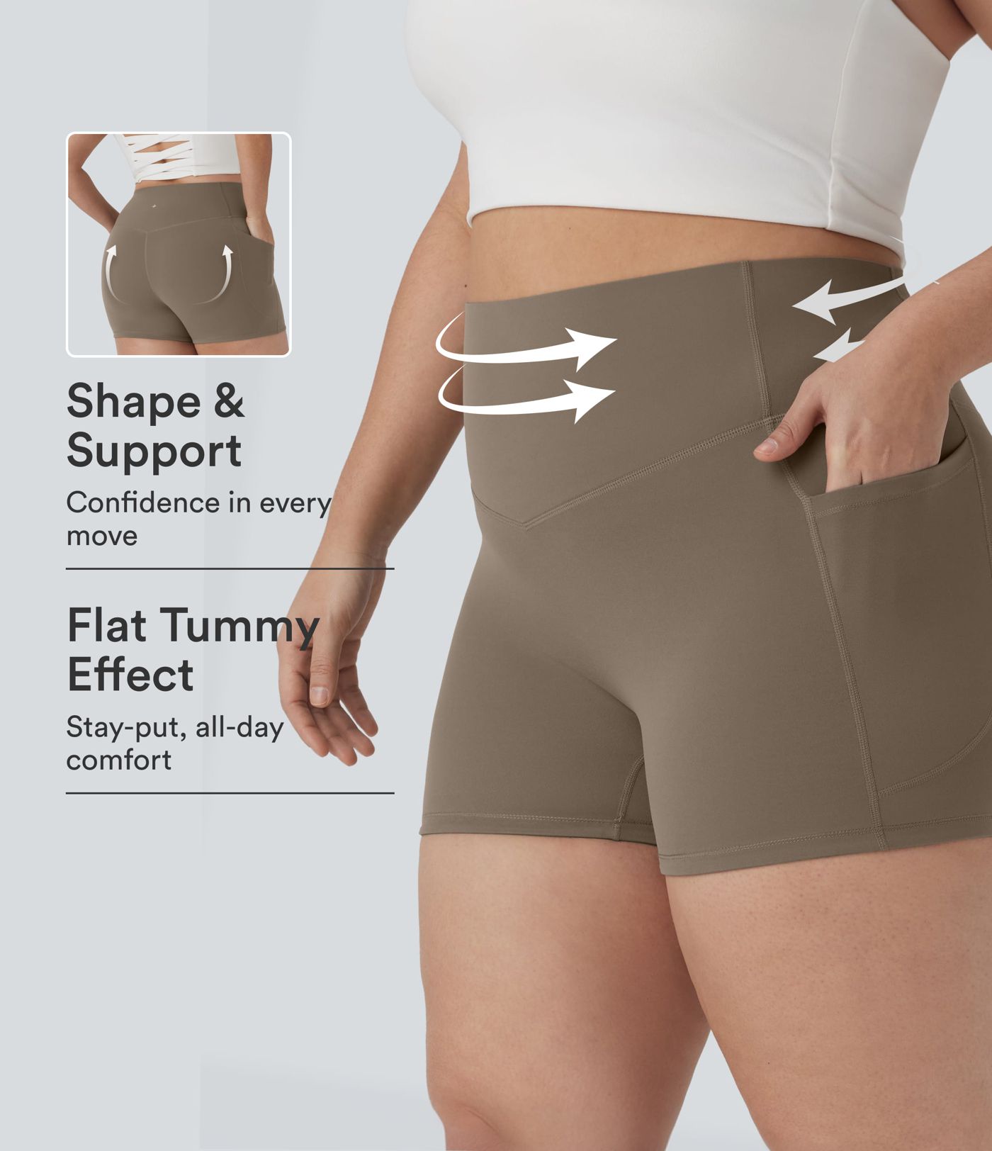 Plus Size Halara UltraSculpt™ High Waisted Tummy Control Training Biker Shorts 3'' with Pockets Plus Size Halara UltraSculpt™ High Waisted Tummy Control Training Biker Shorts 3'' with Pockets