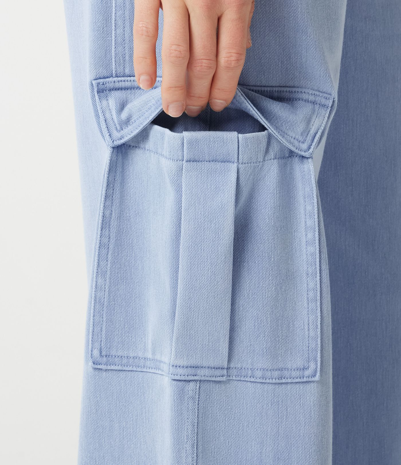 Halara Flex™ Denim Mid Rise Casual Cargo Joggers with Pockets